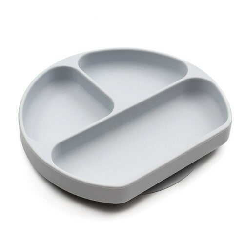 Bumkins Silicone grip dish - Grey