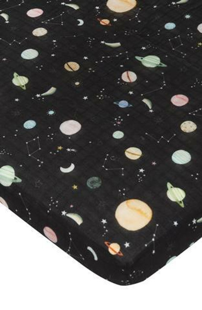 Fitted Crib Sheet - Planet Fitted Crib Sheet - Planet