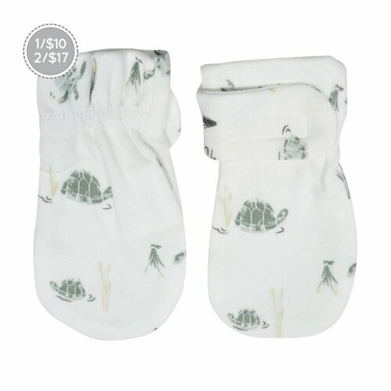 Perlimpinpin Bamboo Scratch Mittens Turtles Perlimpinpin Bamboo Scratch Mittens Turtles