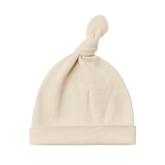 Quincy Mae Knotted Baby Hat - Natural Quincy Mae Knotted Baby Hat - Natural