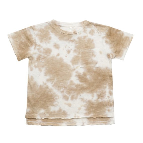 Rylee & Cru Raw Edge Tee - Almond-Tie Dye Rylee & Cru Raw Edge Tee - Almond-Tie Dye