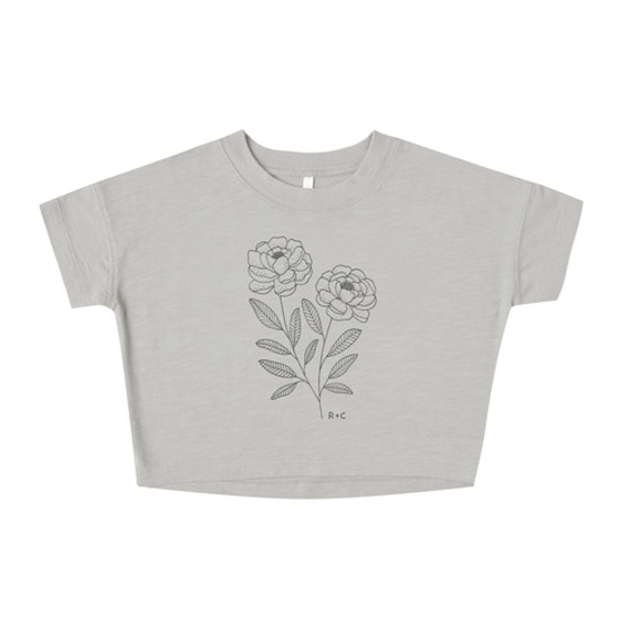 Rylee & Cru Boxy Tee - Blue Fog Rylee & Cru Boxy Tee - Blue Fog