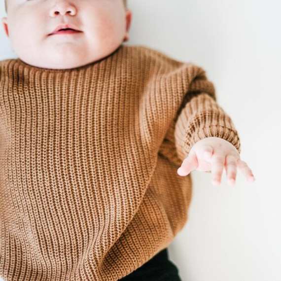 Belan J Kids Knit Sweater - Caramel