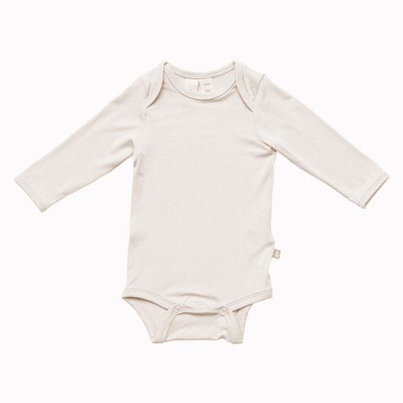 Kyte Baby Long Sleeve Bodysuit - Oat Kyte Baby Long Sleeve Bodysuit - Oat