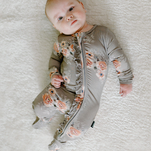 Footed Zipper Sleeper - Blooms