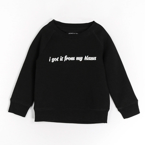 Brunette The Label - "I Got It" Kids Crew- Black