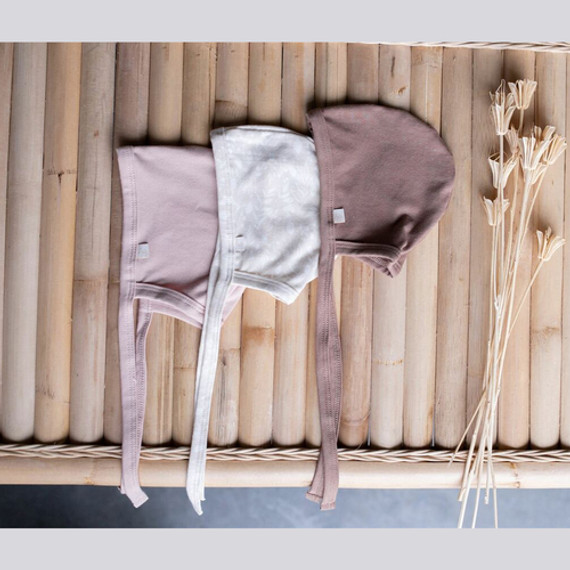 Jax & Lennon Infant Bonnet in Rose Petal Jax & Lennon Infant Bonnet in Rose Petal