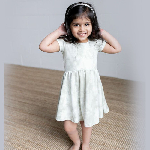Jax & Lennon Twirl Dress in Sage Tye Dye
