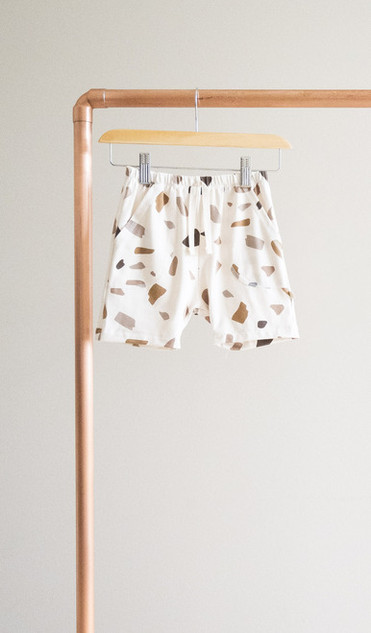 Jax & Lennon Kids Basic Shorts -Muted Boulder Jax & Lennon Kids Basic Shorts -Muted Boulder