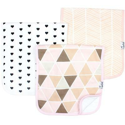 Copper Peal Burp Cloths - Blush