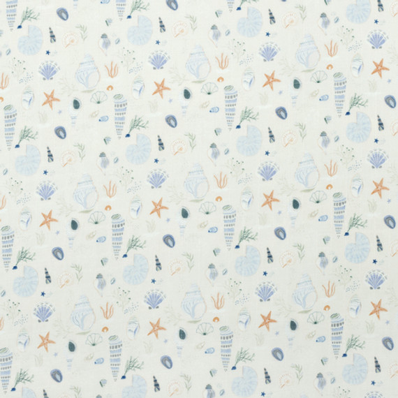 LouLou Lollipop Muslin Swaddle - Seashells