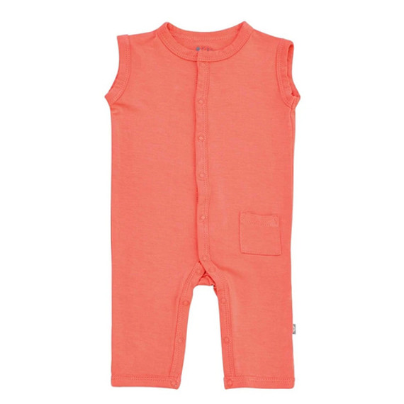 Kyte Baby Sleeveless Romper in Melon Kyte Baby Sleeveless Romper in Melon