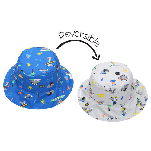 Flapjacks Kids Patterned Sun Hat - Dino