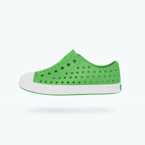 Native Shoes Jefferson Grasshopper Green/Shell White; Active Baby Store