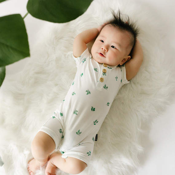 Shortall Romper - Leaves Shortall Romper - Leaves