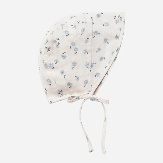 Rylee & Cru Brimmed Bonnet - Blue Ditsy