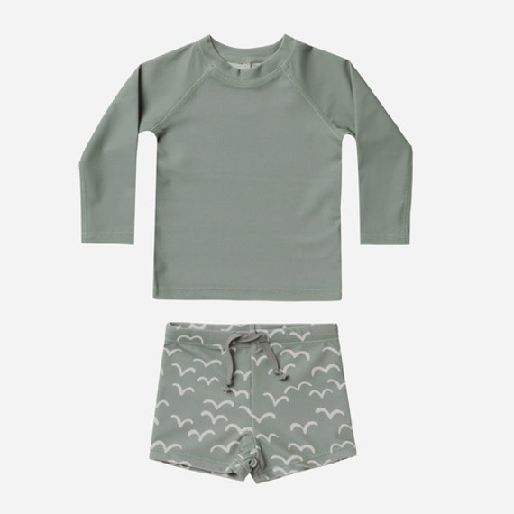 Rylee & Cru Rashguard Set - Aqua Rylee & Cru Rashguard Set - Aqua