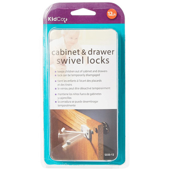 Kidco Swivel Cabinet & Drawer Lock 12pkg Kidco Swivel Cabinet & Drawer Lock 12pkg