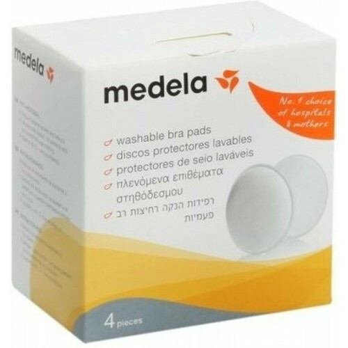 Medela - Washable Nursing Pads (4 Pack+Laundry Bag)
