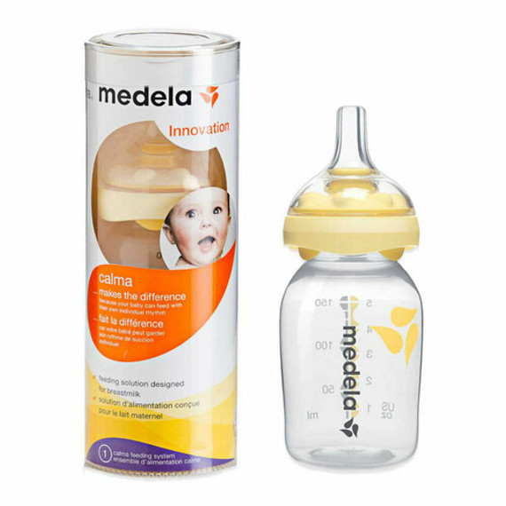 Medela Calma Nipple with 150ml Breast Milk Bottle Medela Calma Nipple with 150ml Breast Milk Bottle