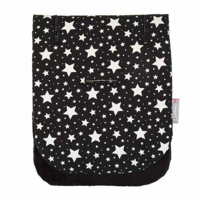 Comfi-Cush Memory Foam Stroller Liner- Black and White Stars Comfi-Cush Memory Foam Stroller Liner- Black and White Stars