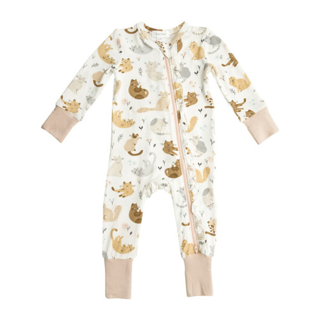 Pretty Kitties 2 Way Zipper Romper Multi Pretty Kitties 2 Way Zipper Romper Multi