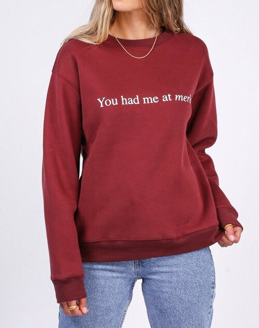 Brunette The Label-"You Had Me At Merlot" Brunette The Label-"You Had Me At Merlot"
