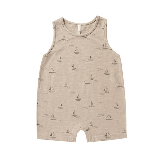 Sleeveless Romper - Sailboat Sleeveless Romper - Sailboat