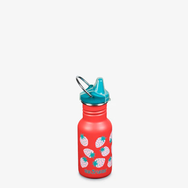 Kid Klean Kanteen 12oz- Coral Strawberries Kid Klean Kanteen 12oz- Coral Strawberries