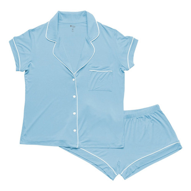 Kyte Baby Women's Short Sleeve Pajama Set - Stream Kyte Baby Women's Short Sleeve Pajama Set - Stream