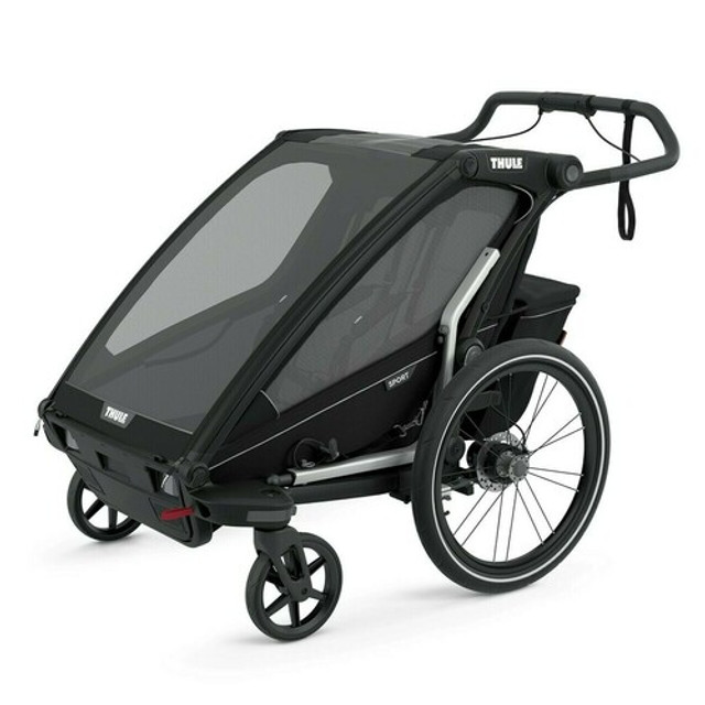 Thule Chariot Sport 2 Double Bike Trailer - Black(Floor Model) Thule Chariot Sport 2 Double Bike Trailer - Black(Floor Model)