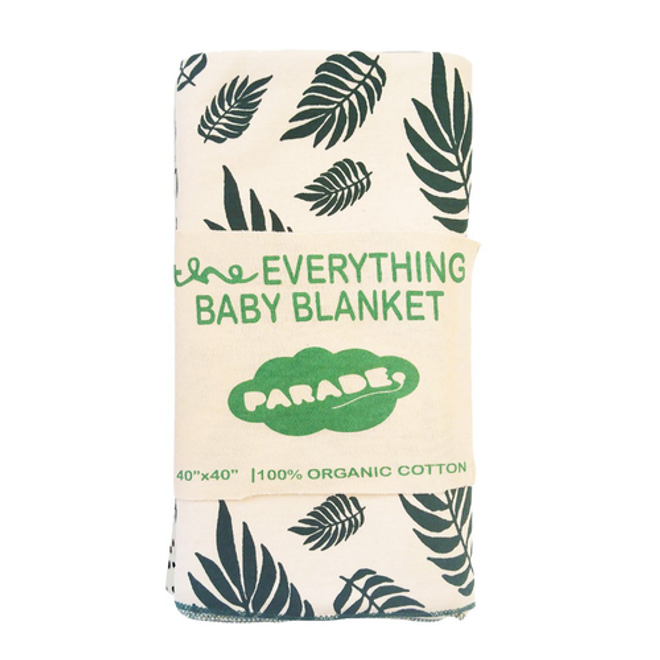 Parade Organics Everything Baby Blanket - Green Leaves Parade Organics Everything Baby Blanket - Green Leaves
