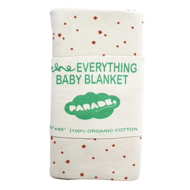 Parade Organics Everything Baby Blanket - Rust Stars Parade Organics Everything Baby Blanket - Rust Stars