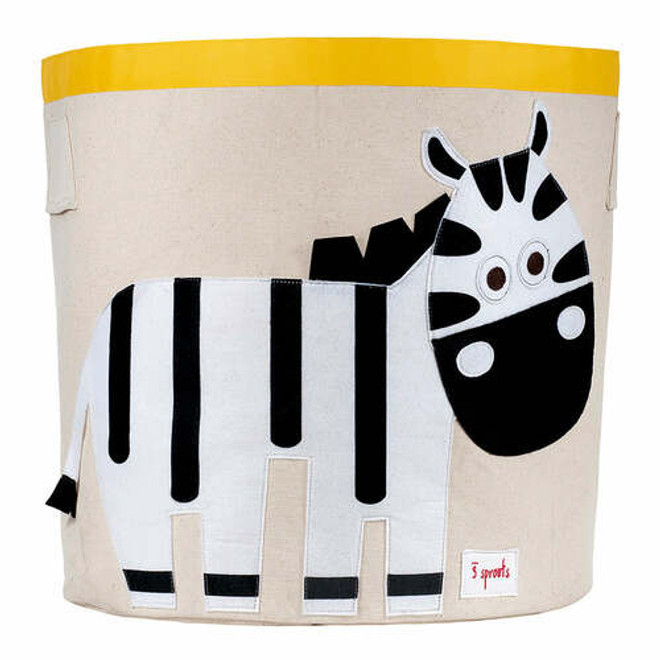 3 Sprouts- Zebra Storage Bin 3 Sprouts- Zebra Storage Bin