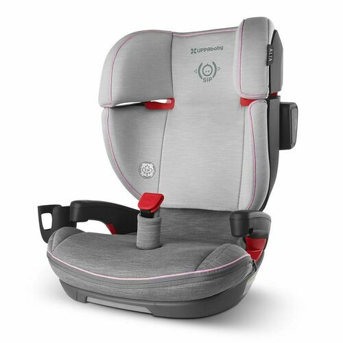 UPPABaby ALTA High Back Booster Seat - Sasha(Heather Grey/Light Grey)