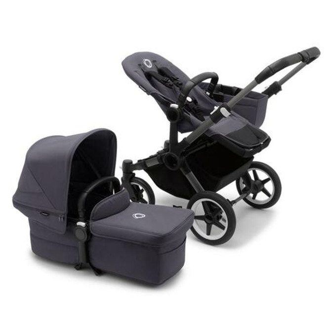 Bugaboo Donkey 5 Mono Complete Set - Graphite/Stormy Blue-Stormy Blue Bugaboo Donkey 5 Mono Complete Set - Graphite/Stormy Blue-Stormy Blue