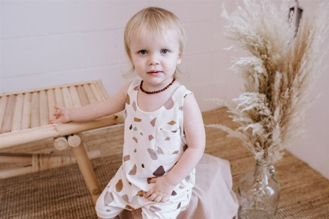 Jax & Lennon Shorts Romper- Muted Boulders Jax & Lennon Shorts Romper- Muted Boulders