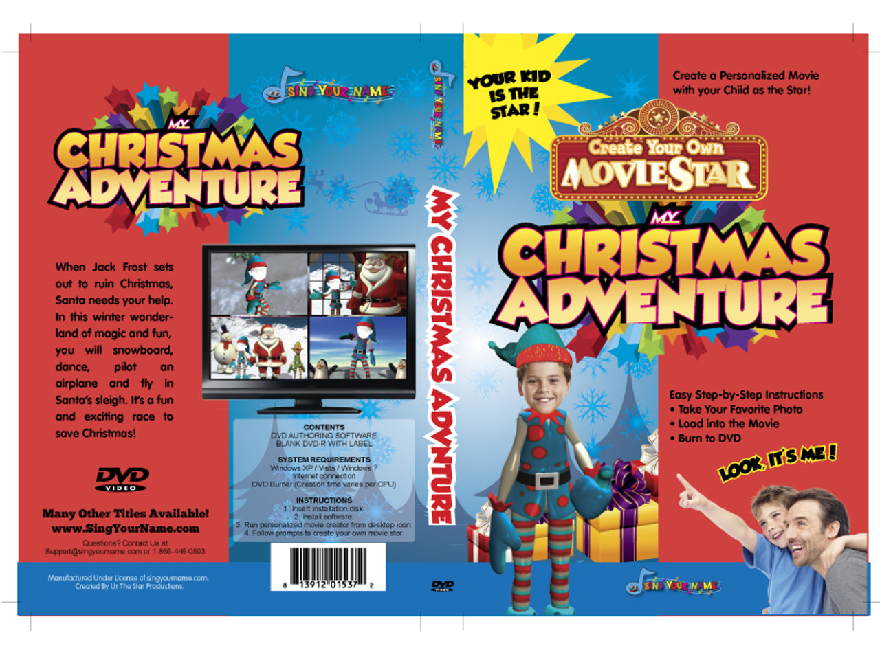 My Christmas Adventure Photo Personalized Action DVD - The Star 