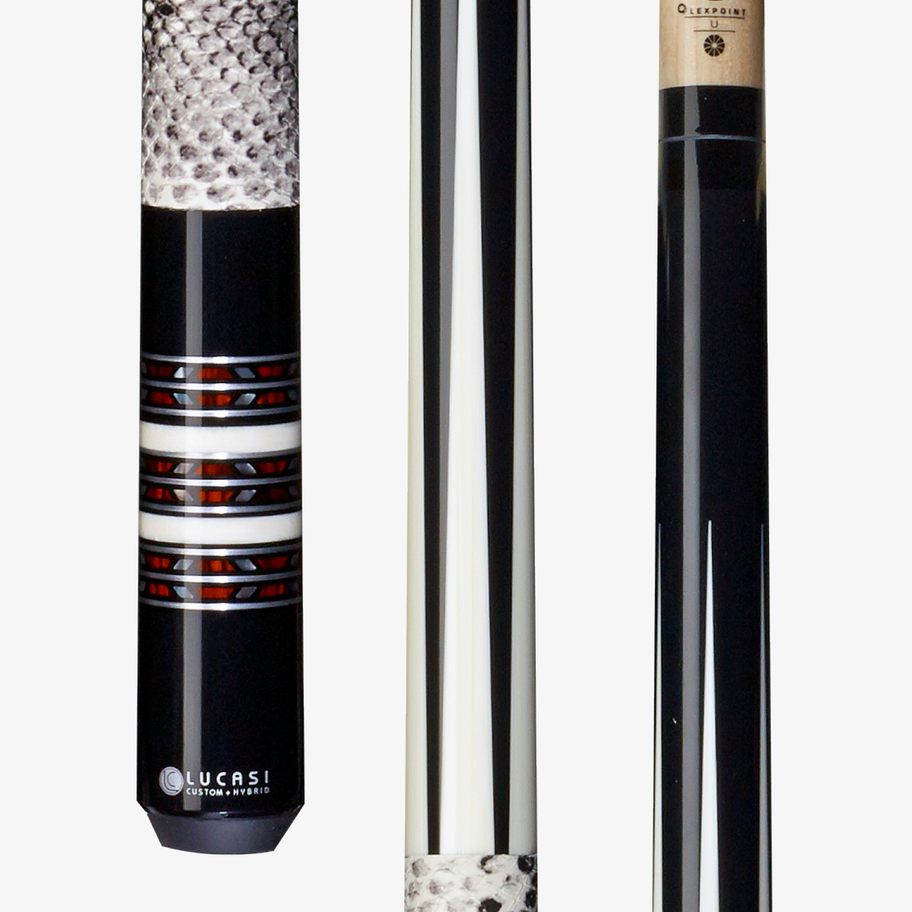 Lucasi Custom Mystic Black & Snake Hybrid LHC94 Cue