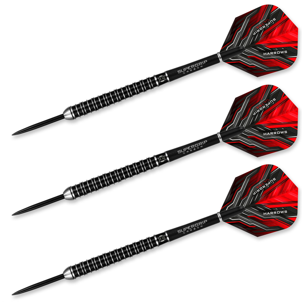 Harrows SuperGrip Ultra Steel Tip Darts 28g