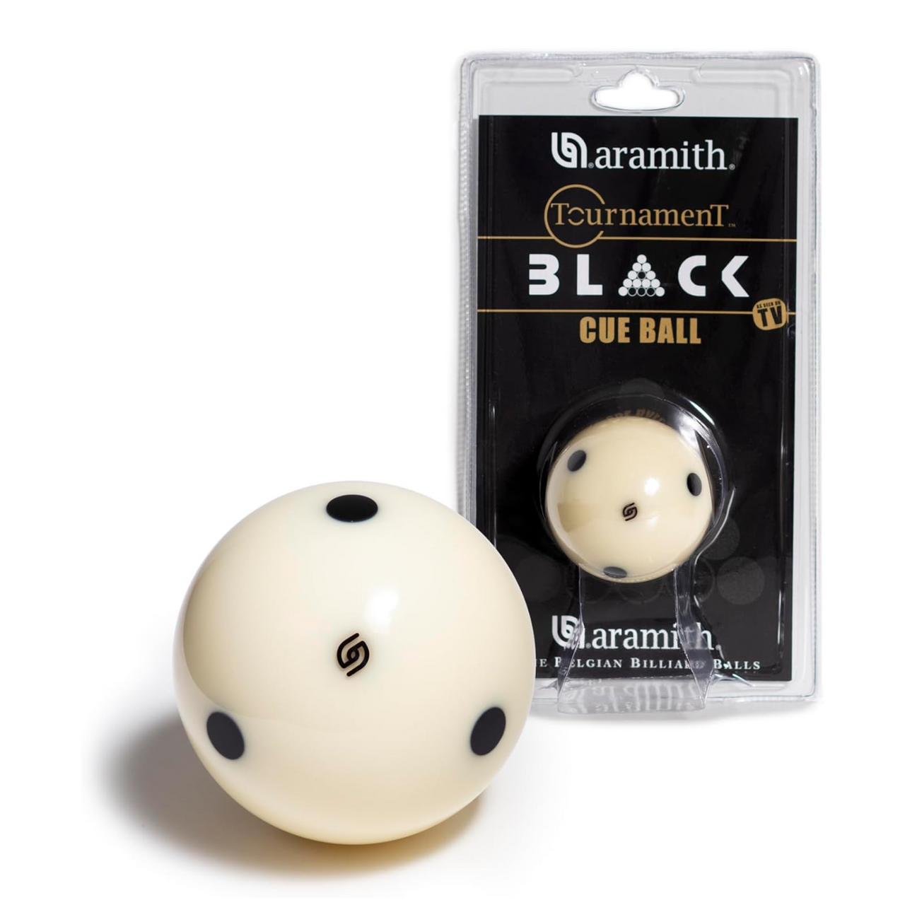 Aramith Tournament Black Dot Cue Ball