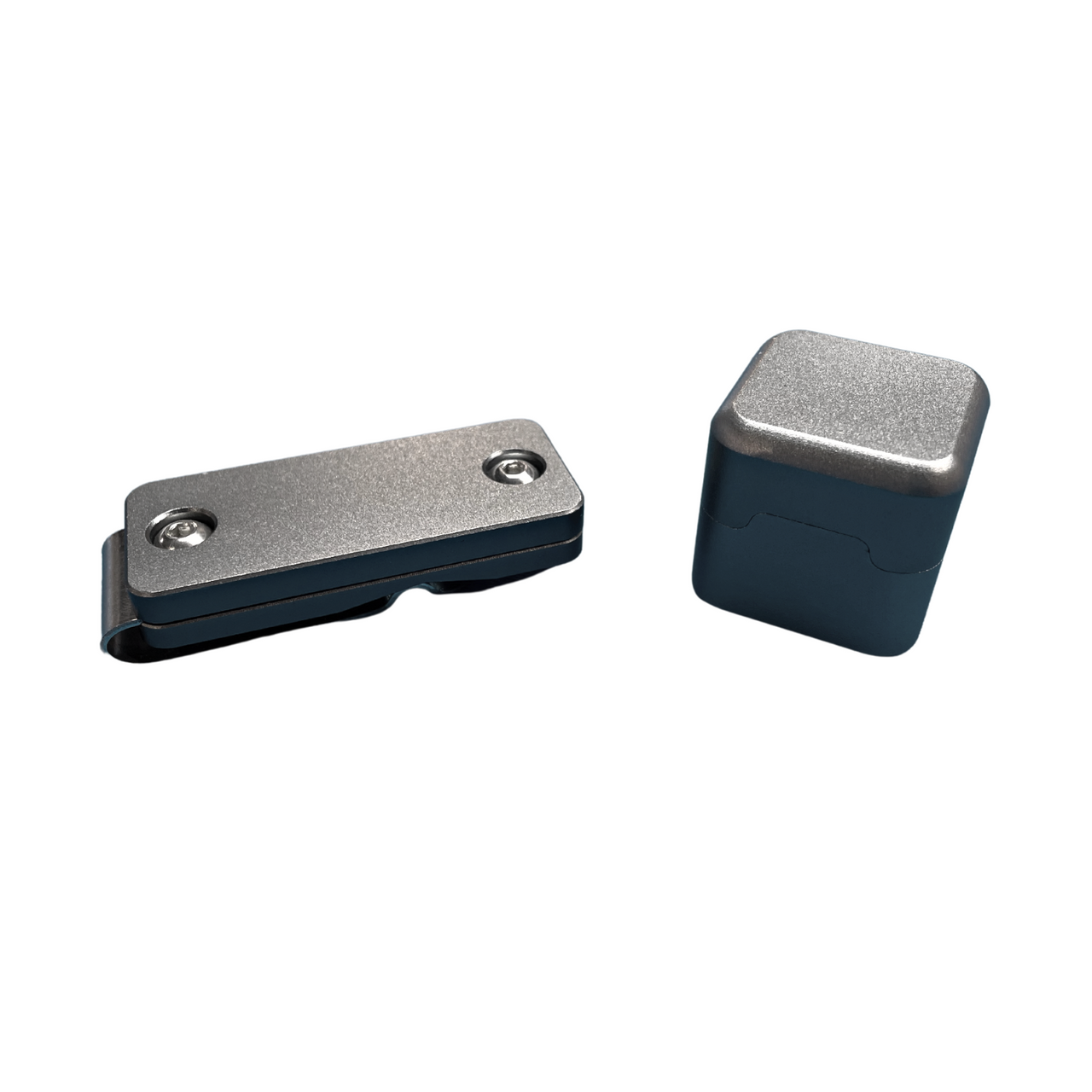 Metal Square Chalk Holder Silver