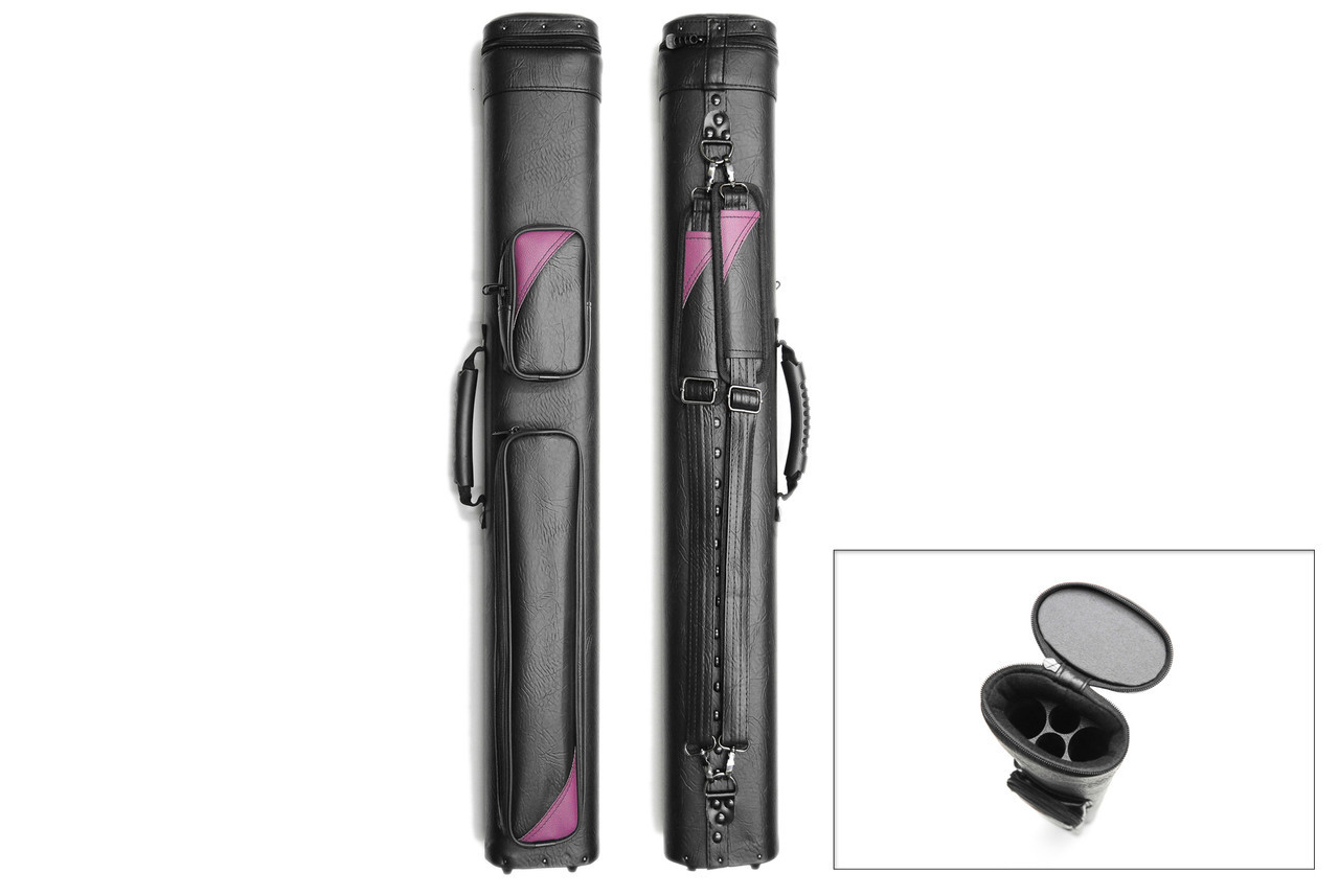 2B2S Oval Hard Case - Black/Purple