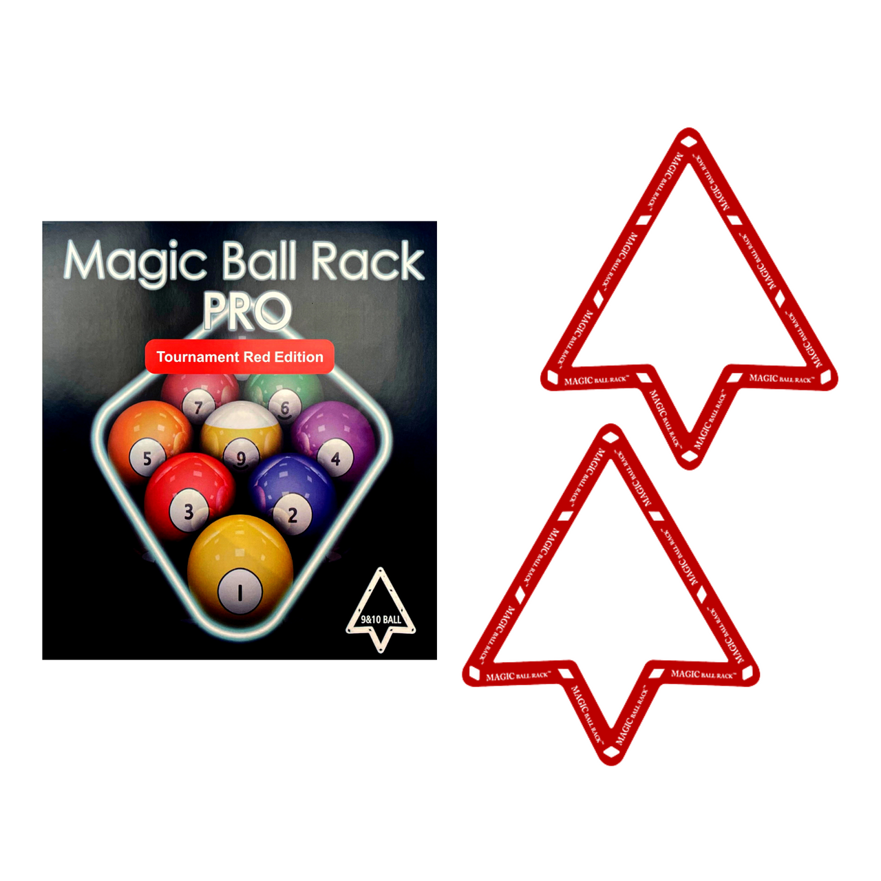 Magic 9/10 Ball Pro Rack - Red (2 Pack)