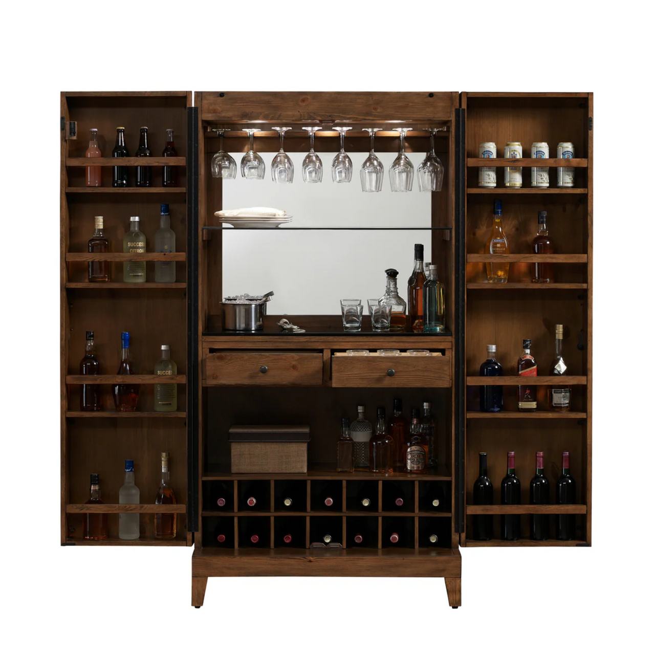 American Heritage Bristol Harvest Wine & Spirit Cabinet - Thumbnail 2
