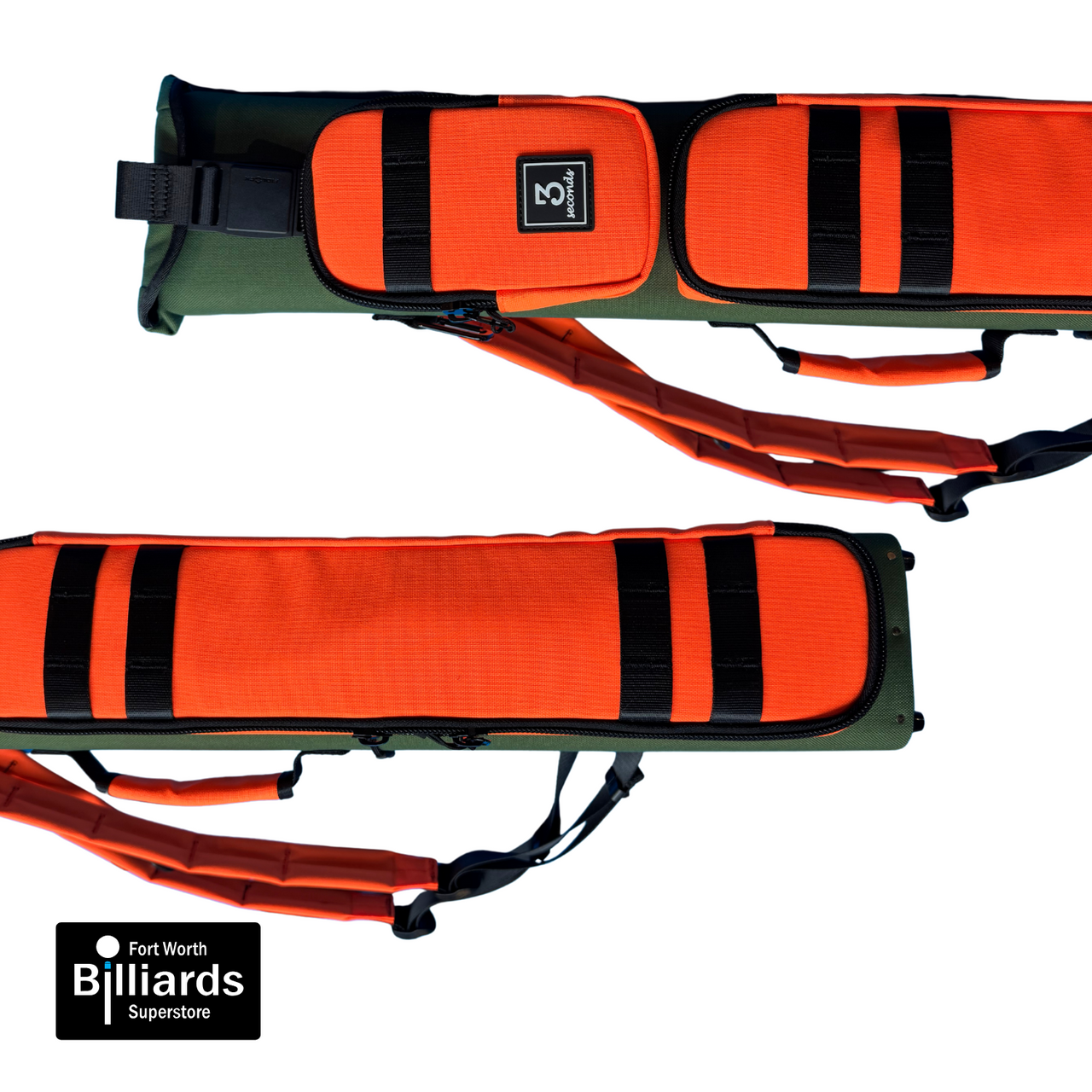 3 Seconds 3B/5S Hard Case - Khaki Green/Orange