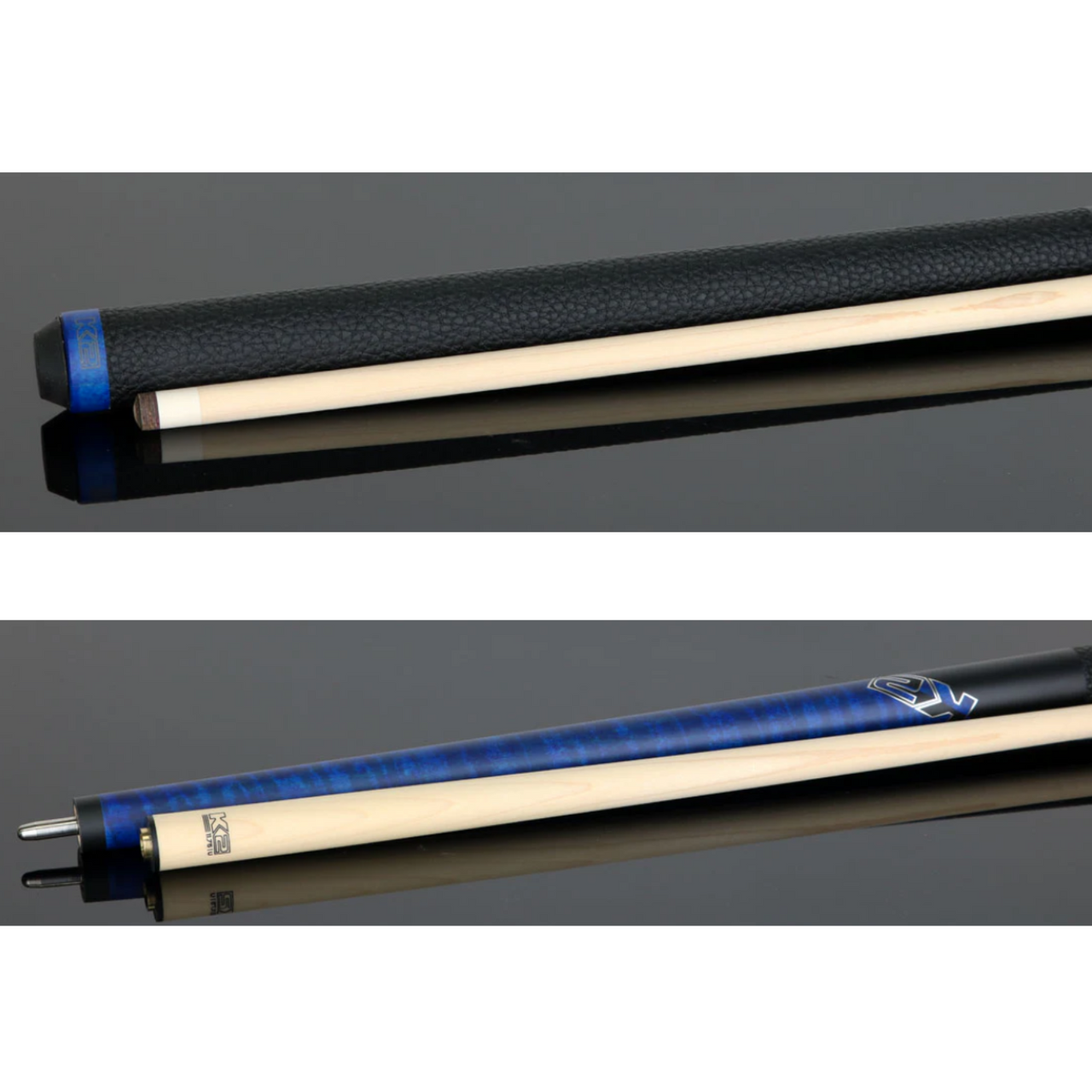 Koda K2 KLCBL Matte Blue-Stained Maple Cue w/ 11.75mm LD Shaft