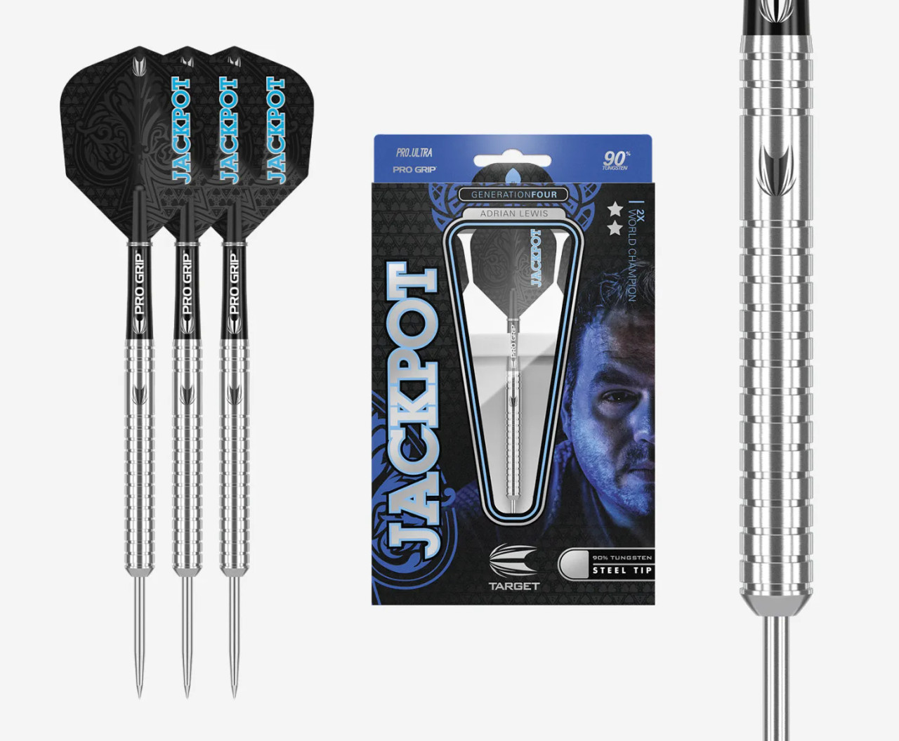 ADRIAN LEWIS G4 26G STEEL TIP DARTS 2019