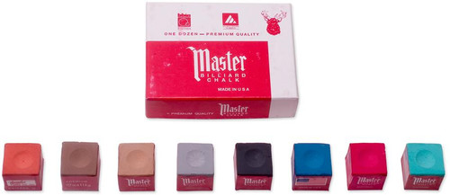 Master Cue Chalk - 1 Dozen