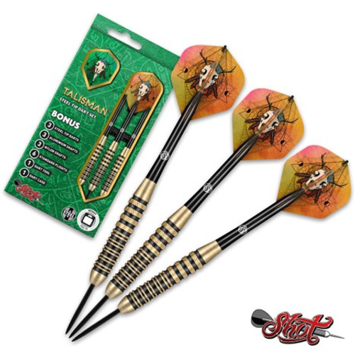 Shot Darts Talisman Brass Steel Tip Darts 24g